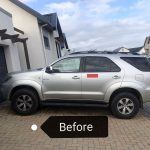 Harvest Room signs vehicle branding